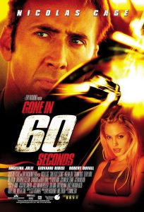 Gone in 60 Seconds Movie Poster Gone in Sixty Seconds Movie Poster