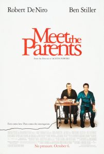 Meet the Parents | Meet the Parents Movie Poster | Robert De Niro | Ben Stiller | Teri Polo | Blythe Danner | Nicole DeHuff | Jon Abrahams | Owen Wilson | James Rebhorn | Tom McCarthy | Phyllis George | 2000 | www.myalltimefavoritemovies.com | www.myalltimefavorites.com